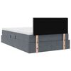 vidaXL Lit de Rangement avec matelas Gris fonc&eacute; 120 x 200 cm Velours