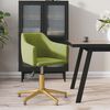 vidaXL Chaise pivotante de salle &agrave; manger Vert clair Velours