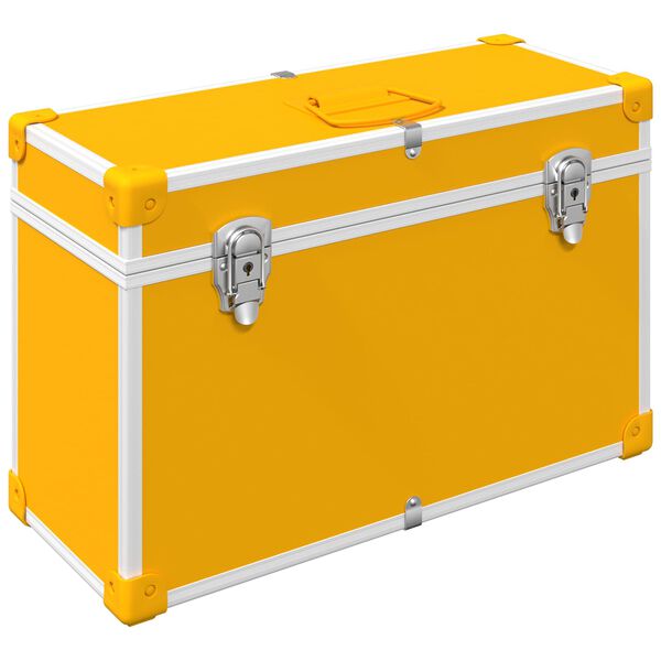 vidaXL Poign&eacute;es de Cabinet 2 pcs Jaune moutarde 85 x 45 mm M&eacute;tal