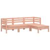 vidaXL Canap&eacute; de jardin 3 places avec repose-pied bois massif douglas
