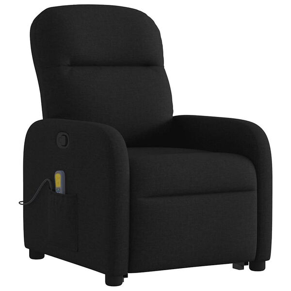 vidaXL Fauteuil de massage inclinable Noir Tissu
