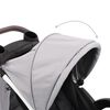 vidaXL Poussette b&eacute;b&eacute; &agrave; 3 roues Gris et noir