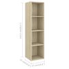 vidaXL Ensemble de meubles TV 2 pcs Ch&ecirc;ne sonoma Bois d'ing&eacute;nierie
