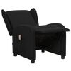 vidaXL Fauteuil de massage Noir Tissu