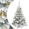 vidaXL Sapin de No&euml;l artificiel avec 150 LED Blanc 120 cm PE et PVC