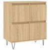 vidaXL Buffets 3 pcs Ch&ecirc;ne sonoma Bois d'ing&eacute;nierie