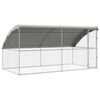 vidaXL Kennel pour Chiens 2 pc Argent&eacute; 4 x 2 x 2 m Acier galvanis&eacute;
