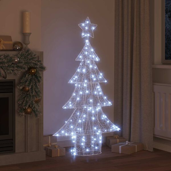 vidaXL Sapin de No&euml;l avec 160 LED Blanc froid 151 cm Acrylique
