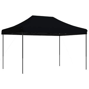 vidaXL Tente de r&eacute;ception pliable escamotable noir 410x279x315 cm