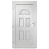 vidaXL Porte d'entr&eacute;e blanc 110x210 cm PVC