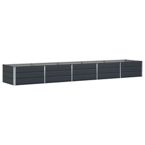 vidaXL Jardini&egrave;re Anthracite 400 x 80 x 45 cm Acier