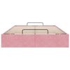 vidaXL Cadre de lit ottoman sans matelas rose 120x190 cm velours