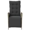 vidaXL Chaises inclinables de jardin lot de 2 et repose-pied rotin