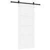 vidaXL Porte coulissante Blanc 86 x 198,5 cm Pin massif