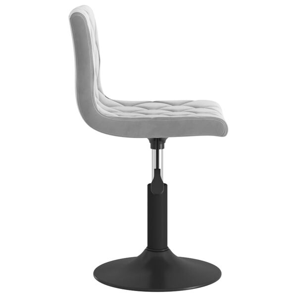vidaXL Tabouret de bar Gris clair Velours