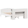 vidaXL Lit bibliothèque sans matelas blanc 120x200 cm bois pin massif