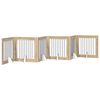 vidaXL Porte de chien pliable avec supports 6 pc Ch&ecirc;ne Sonoma 482 cm