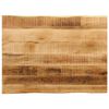 vidaXL Dessus de table bord vivant 70x60x3,8 cm bois de manguier brut