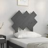 vidaXL T&ecirc;te de lit Gris 72,5x3x81 cm Bois massif de pin