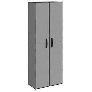 vidaXL Armoire &agrave; chaussures Gris 60x30x166 cm Tissu