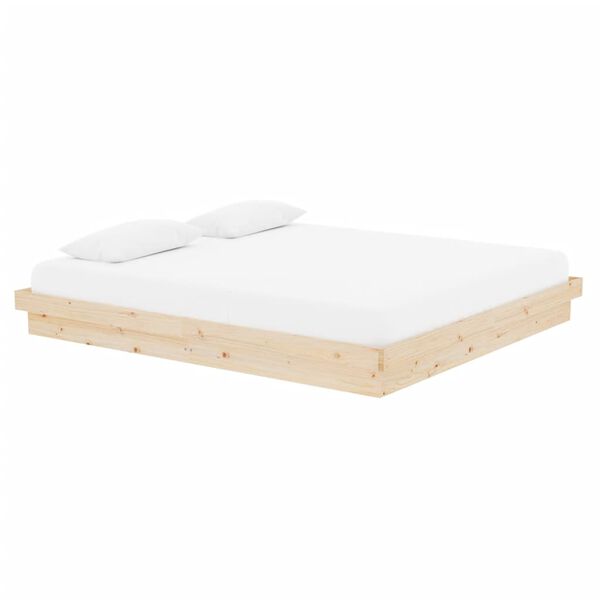 vidaXL Cadre de lit sans matelas bois massif