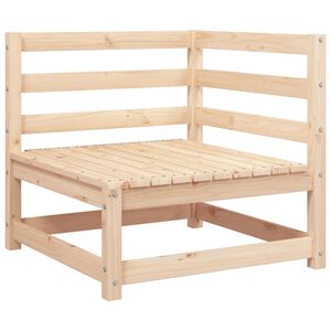 vidaXL Canap&eacute; d'angle de jardin 70x70x67 cm bois de pin massif