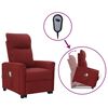 vidaXL Fauteuil de massage Rouge bordeaux Tissu