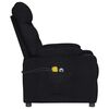 vidaXL Fauteuil de massage Noir Tissu