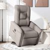 vidaXL Fauteuil inclinable &eacute;lectrique taupe tissu
