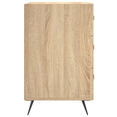 vidaXL Table de chevet chêne sonoma 40x40x66 cm bois d'ingénierie