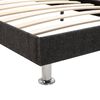 vidaXL Lit avec matelas Gris fonc&eacute; Tissu 180x200 cm