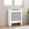 vidaXL Cache-Radiateur Blanc brillant 78 x 19 x 81,5 cm
