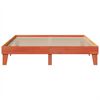 vidaXL Cadre de lit sans matelas cire marron 200x200cm bois pin massif