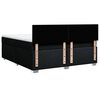 vidaXL Sommier &agrave; lattes de lit avec matelas Noir 180x200 cm Tissu