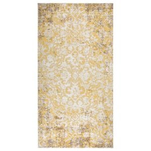 vidaXL Tapis &agrave; tissage plat d'ext&eacute;rieur 80x150 cm Jaune
