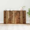 vidaXL Buffet 2 pcs Bois ancien 60 x 31 x 70 cm Bois d'ingénierie