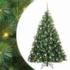 vidaXL Sapin de No&euml;l artificiel avec 300 LED Vert 210 cm PE et PVC