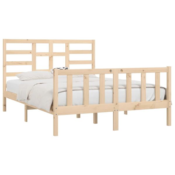 vidaXL Cadre de lit sans matelas 140x200 cm bois massif de pin