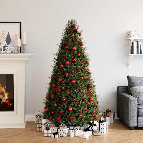 vidaXL Boules de Noël 100 pcs rouge bordeaux 3 / 4 / 6 cm