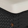 vidaXL Tabourets de bar de jardin et coussins lot de 4 r&eacute;sine tress&eacute;e