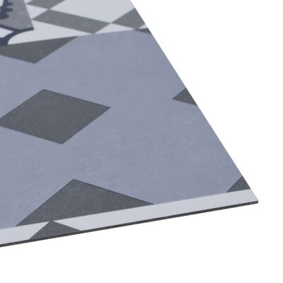 vidaXL Planches plancher autoadhésives 20 pcs PVC 1,86 m² Motif coloré
