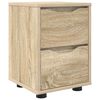vidaXL Table de chevet Ch&ecirc;ne Sonoma 30,5 x 30 x 43 cm