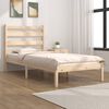vidaXL Cadre de lit sans matelas bois massif 100x200 cm