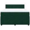 vidaXL Sommier &agrave; lattes de lit et matelas Vert fonc&eacute; 160x200cm Velours