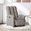 vidaXL Fauteuil inclinable &eacute;lectrique Taupe Tissu