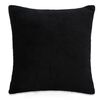 vidaXL Housses de coussin 4 pcs Tissu 50x50 cm Noir