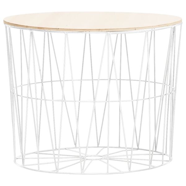 vidaXL Table basse 4 pcs Blanc