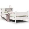 vidaXL Cadre de lit sans matelas blanc 75x190 cm bois de pin massif