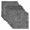 vidaXL Carreaux Mosa&iuml;ques Gris 30 x 30 cm Marbre