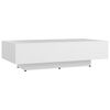 vidaXL Table basse blanc 100x49,5x31 cm bois d'ing&eacute;nierie